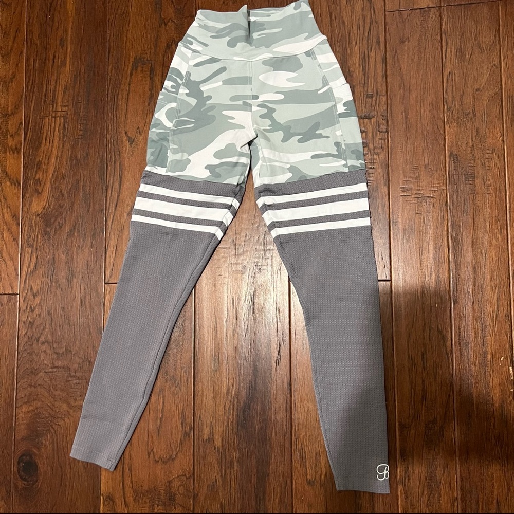 Bombshell Sportswear Thigh High Leggings With Pockets Camo